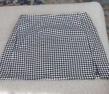 Checkered mini skirt