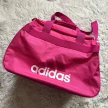 Adidas pink gym duffle carry on bag