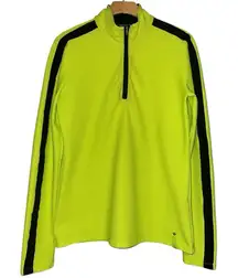 Lauren Ralph Lauren Women's L Lime Green Quarter Zip Up Performance Track Jacket
