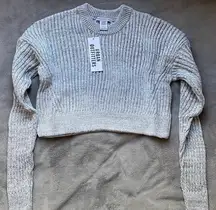 Cropped Grey Sweater