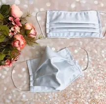 100% Supima Cotton Luxury Baby Blue Face Mask