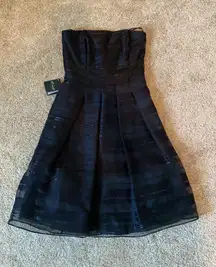 NWT Black Strapless Formal Dress