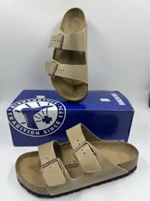 Birkenstock Arizona Tabacco Brown Leather Footbed Sandal New Size EU 39 US 8