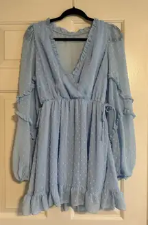 Long sleeve mini dress