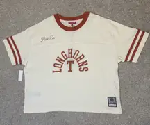 Mitchell & Ness University of Texas Longhorns Cropped Yoke Tee XL