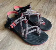 Chaco Strappy Sandals Navy Peach