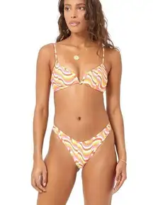 NWT! L*Space Eco Chic Econyl Whiplash Bikini Bottom - Size Small