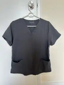 Mandala six pocket scrub top in Pewter