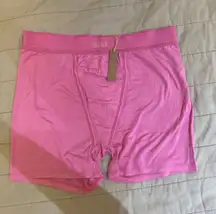 RARE SKIMS SIZE LARGE 2022 Bubblegum pink sleep boxers boxer shorts NWT