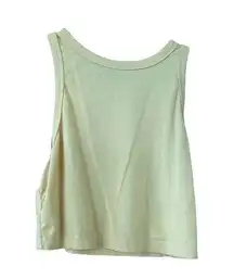 Blush Mark Bandage Yellow Scoopneck Sleeveless Cropped Tank Top Women’s size XS