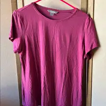 Investments Magenta Short Sleeve Tee large