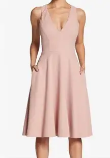 Blush Pink Catalina Fit & Flare Midi Dress