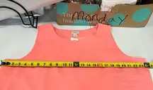 New! JCrew Factory Scalloped-hem top with overlapped back Peach Pink XXL L6780