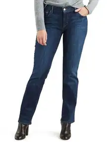 Levi's 505 Straight Leg Bootcut Jeans Dark Wash Size 10 30"