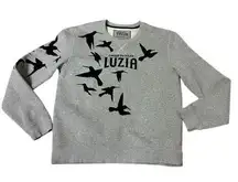 Cirque du Soleil LUZIA Gray Bird Print Crewneck Sweatshirt Performance Wear XL