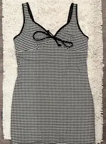 Black and White Checkered Dress