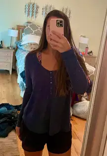 Victoria’s Secret Button Up Henley Top