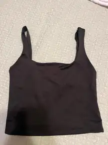 Black crop tank 