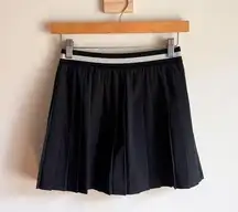 Girlfriend Collective Black Pleated Skort Size XS