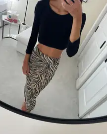 Zebra Maxi Skirt