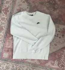 Nike white crewneck