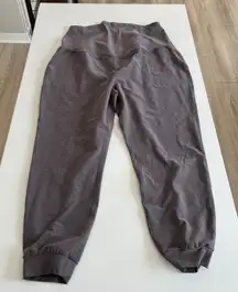 Beyond the Bump by Beyond Yoga Maternity Jogger Pants Charcoal Grey XL