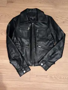 Banana Republic Black Leather Jacket
