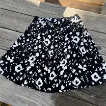 Cheeky Reformation Black and White Mini Skirt