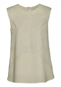 A.L.C. Women's Ascher Studded Sleeveless Blouse Ivory Size L