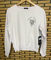 Wild Fox Lavender Keep Going‎ Keep Growing Sweatshirt Size Small