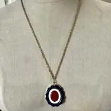 Vintage 1970s MOD Convertible Enamel Pendant Necklace