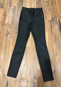 Good American Black Faux Leather Pants