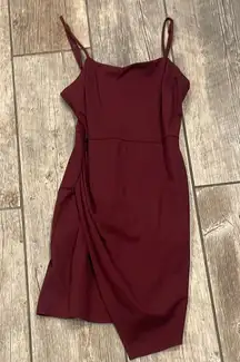 Altar'd State Red Asymmetrical Dress