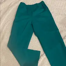 Teal women’s handmade 80’s pants medium fit never worn