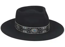 Lack of Color The Phoenix Black Australian Wool Boater Hat Size Small 55CM NWT