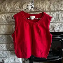 CJ Banks red sweater vest size X (14W)