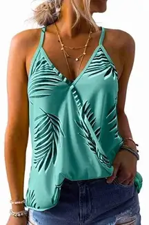 Gorgeous BLUE  sea foam tank sz L NWOT