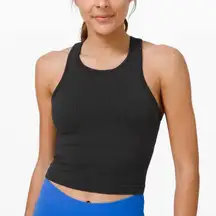 Lululemon Ebb To Street Racerback Crop Tank top ribbed sports bra long line