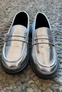 Silver Nordstrom loafers