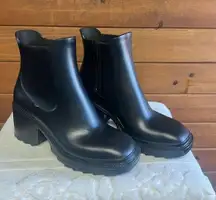 INC International Concepts Women Block Heel  Chelsea Boot Eadin Size 9 Black NWO