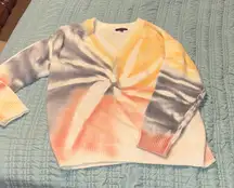 Papermoon Tie-Dye V-Neck Sweater