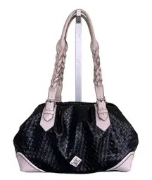 Vera Wang | Bags | Simply Vera Tuxedo Leather Oversized Hobo Bag