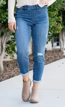 NWT Judy Blue Worland High Rise Pull‎ On Boyfriend Jegging JB88369 DK Size 15/32