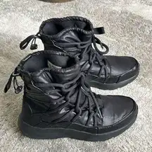 Nike Boots Womens Size 6 Tanjun High Rise Triple Black Anthracite AO0355-004