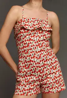Corey lynn Colter cherry romper XS