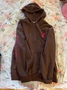 Collusion brown hoodie