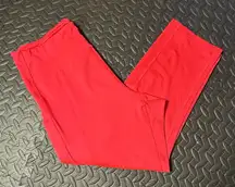 Tek Gear Women’s Fluorescent Orange Capri Workout Leggings Size Large