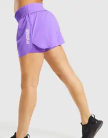 New NWT Gymshark Bright Purple Elevate Shorts size L