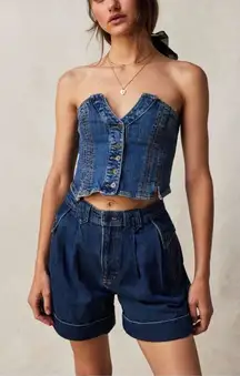 NWT Free‎ People We The Free Top Secret High Rise Trouser Short Size 27