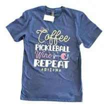 NWT - Coffee Pickleball Repeat Arizona Graphic Tee.